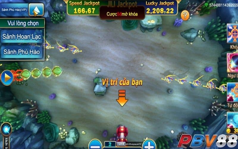 Có 3 sảnh chơi khi tham gia Jackpot đánh bắt cá Có 3 sảnh chơi khi tham gia Jackpot đánh bắt cá