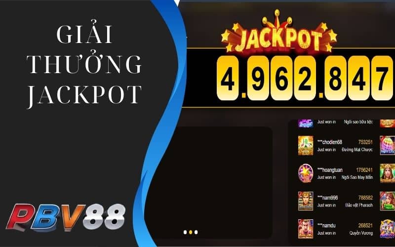 Nhiều giải thưởng jackpot khi quay hũ Nhiều giải thưởng jackpot khi quay hũ