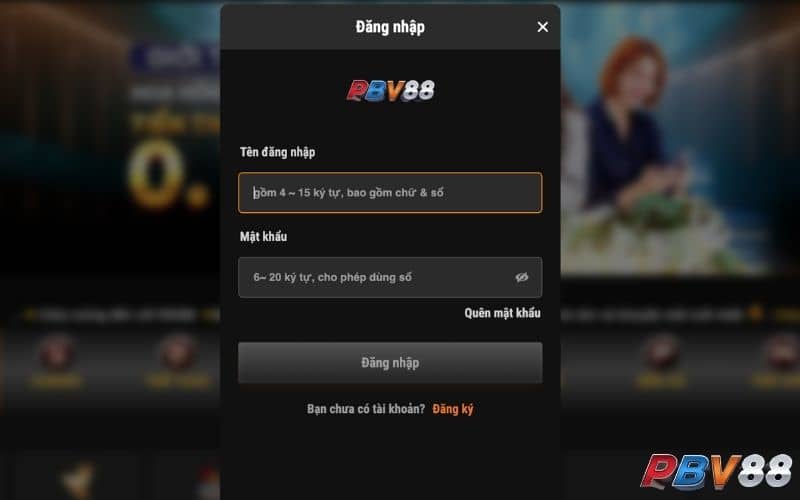 Hướng dẫn các bước đăng nhập PBV88 đúng cách Hướng dẫn các bước đăng nhập PBV88 đúng cách