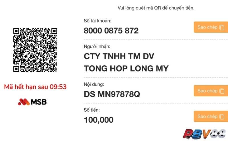 Nạp tiền PBV88 bằng mã QR được xử lý nhanh hơn Nạp tiền PBV88 bằng mã QR được xử lý nhanh hơn