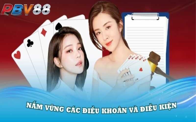 Điều khoản và điều kiện có tại nhà cái PBV88